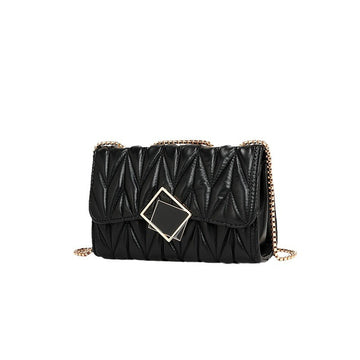 Trend Chain Pleated Shoulder Messenger Bag