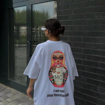 I Am Not Your Russian Doll Crew Neck Tunic