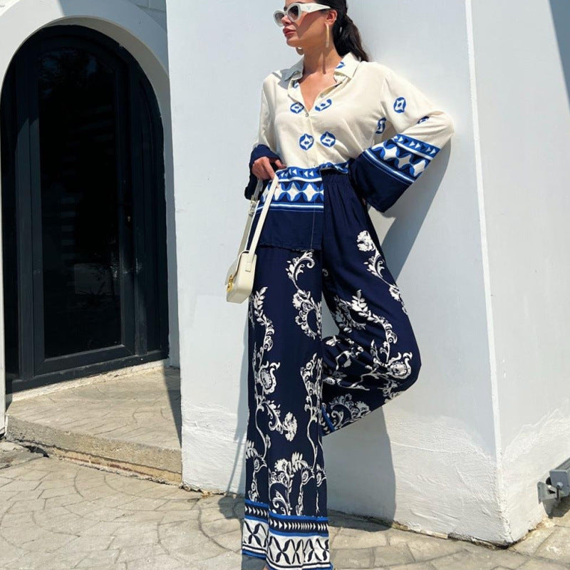 Comfort Sleeve Top and High Rise Pants Set