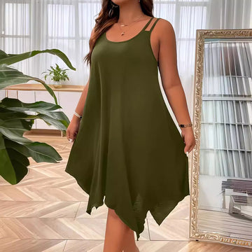 Asymmetrical Cutout Cami Dress